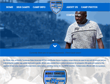 Tablet Screenshot of mtsusoccercamps.com